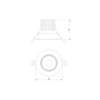 Встраиваемый светодиодный светильник Elektrostandard even белый 25094/led a065458