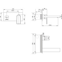 Внешняя панель для встраиваемого смесителя Wellsee ICON! for life 182313000