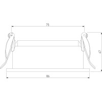 Встраиваемый светильник Elektrostandard tune графит 25015/01 a065468