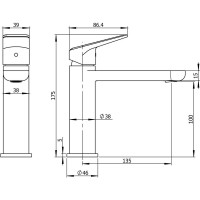 Смеситель для раковины Wellsee ICON! for life 182302000