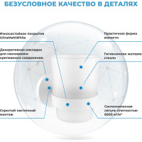 Стеклянный стакан для зубных щеток и пасты Wellsee Finishing Touch с латунным настенным держателем 182510000
