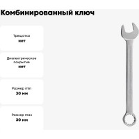 Комбинированный ключ Strong 30 мм стп-96700030
