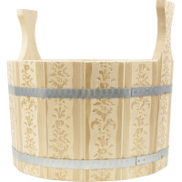 Ушат Банная линия 9 л, тиснение arto 12-705