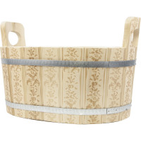 Ушат Банная линия 15 л овал, тиснение arto 12-707