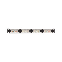 Патч-панель EKF teracom pro 19'' cat.5e 1u неэкранированная utp 24 порта rj-45 dual idc с органайзером TRP-PPNL-5EUTP-C1U24