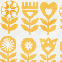 Сидушка на стул Этель "Yellow garden" 42x42см, 100% хлопок, 190 г/м2 6756616