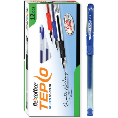 Гелевая ручка Flexoffice tepco FO-GEL08 BLUE