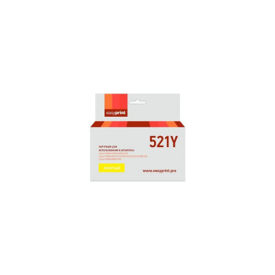Картридж для Canon PIXMA iP4700, MP540, 620, 980, MX860, EasyPrint CLI521Y IC-CLI521Y