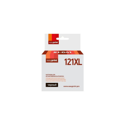 EasyPrint Картридж (CC641HE/CC641/121XL/121 XL) для HP Deskjet D1663, D2563, D5563, F2423, F4275, C4683, 110e, черный IH-641