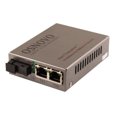 OSNOVO OMC-100-21S5a Оптический медиаконвертер Fast Ethernet. sct1075