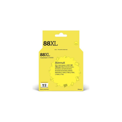T2 Картридж №88XL для HP OfficeJet Pro K550, K5400, K8600, L7480, L7580, L7680, L7780, желтый IC-H9393