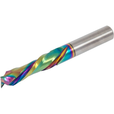 Фреза спиральная s=6 мм, d=6 мм, i=22 мм, l=50 мм, z=2+2 компрессионная + dlc WOODWORK 190.2250.6D