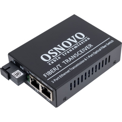 Оптический медиаконвертер OSNOVO OMC-100-21S5b Fast Ethernet. sct1294