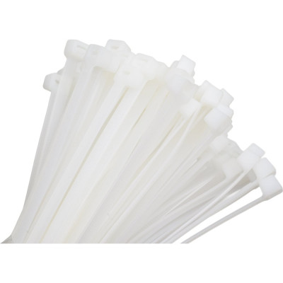 Нейлоновый хомут НЗЭТК 7.6х250 мм, белый 98011