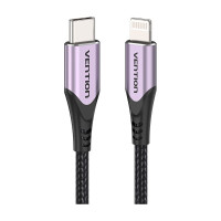 Кабель VENTION USB 2.0 CM/Lightning 8M для iPad/iPhone - 1м. Фиолетовый TACVF