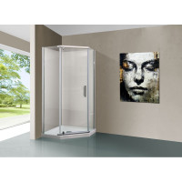 Душевой уголок VINCEA Stresa 1000x1000, хром, стекло прозрачное VSP-1S100CL
