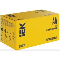 Щелочная батарейка IEK alkaline lr06/aa (28шт/бокс) ABT-LR06-OP-B28