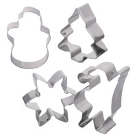 Набор кулинарных форм МУЛЬТИДОМ Новогоднее настроение, 4 шт размеры 7x9 см, высота 1,8 см VL2-89