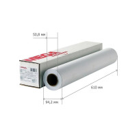 Бумага широкоформатная Комус InkJet 160г 610мм x 30м 50,8мм 1886026