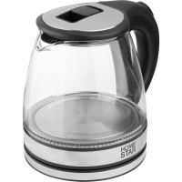 Чайник Homestar hs-1052 1.2 л, стекло, пластик, черный 106462