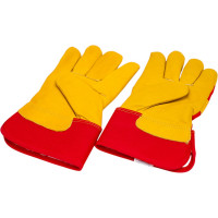 Комбинированные кожаные перчатки  S.GLOVES TRAUN искусственный мех, р.11 31990-11
