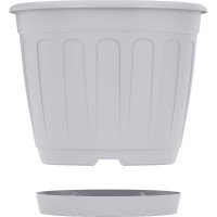 Цветочный горшок ЗПИ Альтернатива Дионис 3,6 л, серый М8525