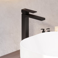 Высокий смеситель для умывальника Damixa Gala чёрный 530250300