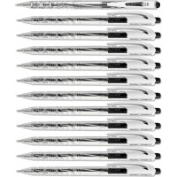 Автоматическая шариковая ручка Flexoffice trendee черная, 12 шт. FO-019 BLACK