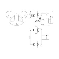 Смеситель для душа Standard TYRIA однорукоятковый, хром Ideal BC156AA