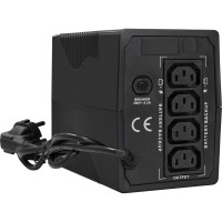 Источник бесперебойного питания ExeGate Power Back BNB-1000.LED.AVR.4C13 1000VA 6C13, Black 292783