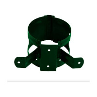 Круглый держатель трубы NIKA RAL 6005 темно-зеленый, дерево В0000019285