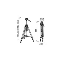 Штатив для лазера LKS 65-170 F 1/4" FLEX 398624