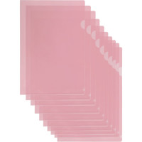 Папка-уголок Flexoffice А4 розовая, 10 шт FO-CH01 PINK