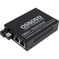 Оптический медиаконвертер OSNOVO OMC-100-21S5a Fast Ethernet. sct1075