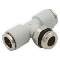 Фитинг тройник цанговый поворотный Camozzi 7432 6-1/8