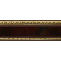 Карниз Эскар эконом+ в сборе 3-х рядный, антик махагон 3,5 м, 532430350
