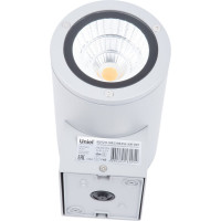 Светильник светодиодный уличный. Архитектурный накладной. ULU-S21С-12W/2700K IP65 LIGHT GREY Uniel UL-00011080