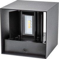 Уличный светильник Uniel ULU-S55B-2x3W/3000K+4000K+6000K IP65 BLACK UL-00010853