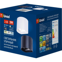 Уличный форнарь Uniel ULU-S56B-2x3W/3000K+4000K+6000K IP65 BLACK UL-00010855