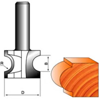 Фреза кромочная полустержневая стф-1014 24x6 мм, хв-к 8 мм Strong стф-10140024