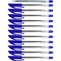 Шариковая ручка Flexoffice синяя, 12 шт. FO-049 BLUE