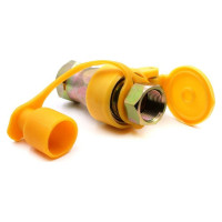 Быстроразъемное гидравлическое соединение HQ-Mech ISO 7241-A конический клапан, БРС M+F, сталь, вн. M16х1.5, желтый УТ000002786