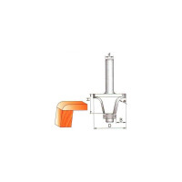 Фреза кромочная фигурная с нижним подшипником стф-2217 44.7х26 мм, R11 мм, хв-к 8 мм Strong стф-22170044