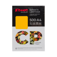 Цветная бумага Комус cp а4, 80 г, 500 л, солнечножелтый интен. sy40 1850439
