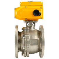 Шаровой кран DN.ru КШФП.316.200 Ду150 Ру16 с электроприводом QT-060 24В D160-04823