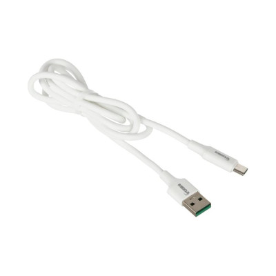 Кабель ProMega u28, 2,4a, 1м, usb - type-c, tpe, силикон, белый 1639349