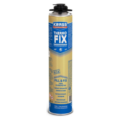 Клей пена для теплоизоляционных работ KRASS professional thermofix ЛА-00002766