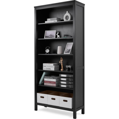 Стеллаж Лузалес КЫМÖР Стеллаж 90х198х37, черный 5031280205