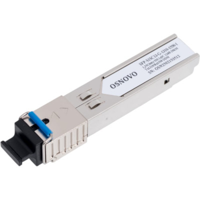 Оптический SFP модуль OSNOVO SFP-S1SC13-G-1310-1550-I промышленный sct1231