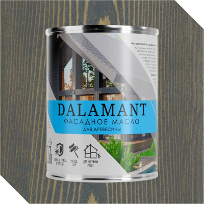 Масло фасадное Dalamant Графит 0,7л ДЛ-00001142